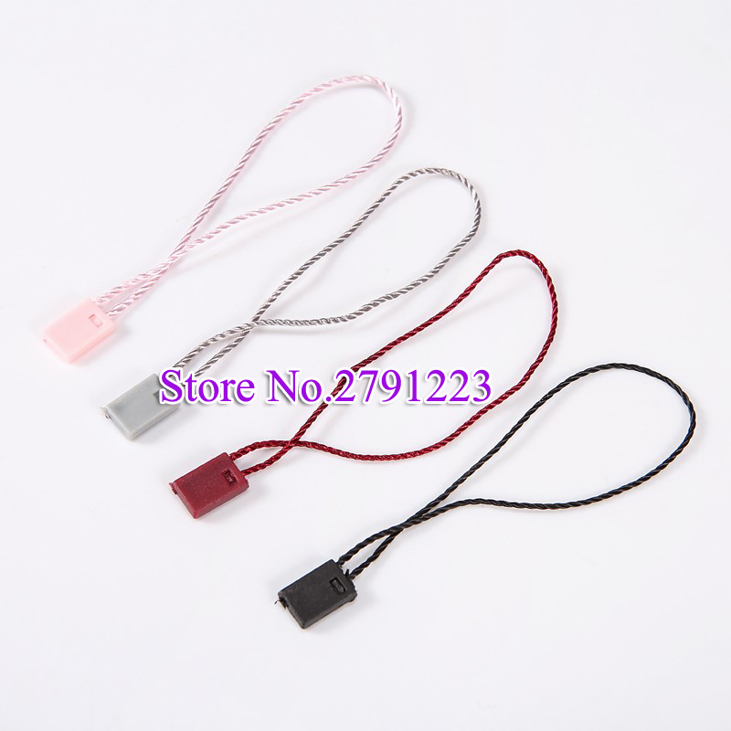 1000PCS 18cm Length Colorful Clothing Garment Tags Hang Tag Lock Plastic Snap Fastener Clothes Tags Handmade Labels
