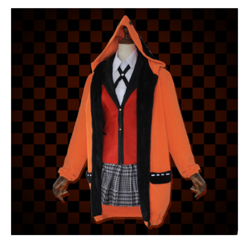 Anime Kakegurui Cosplay Costumes Girls Yumeko Jabami Yomotsuki Runa Japanese School Uniform Wig Set Halloween Costume For Women