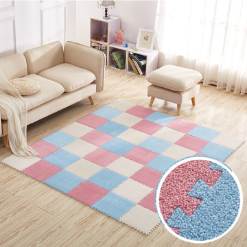 30*30cm Carpet Living Room Bedroom Children Kids Floor Tiles Soft Interlocking Rug Magic Patchwork Jigsaw Splice Plush Play Mat