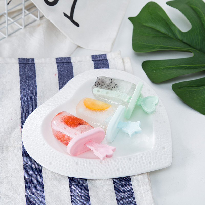 Lolly Mould Tray Pan Kitchen 6 Cell Frozen Ice Cube Molds Popsicle Maker DIY Ice Cream Tools Cooking Tools For Home