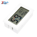 White Mini LCD Digital Thermometer Hygrometer Temperature Indoor Convenient Temperature Sensor Humidity Meter Gauge Instruments