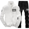 Men's Sportswear Set Spring Summer Men Tracksuit Casual 2 Pieces Zipper Sweatshirt + Pants Set male tracksuits gym joggers suit