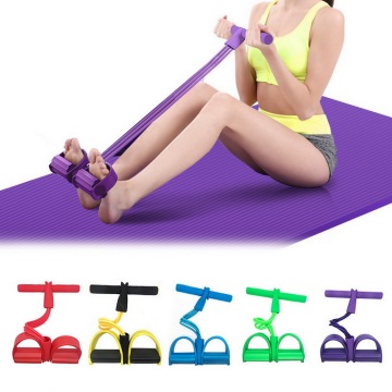 Multi Function Tension Rope Strong Fitness Resistance Bands Latex Pedal Women Men Sit Up Pull Ropes Yoga Fitness Equipment