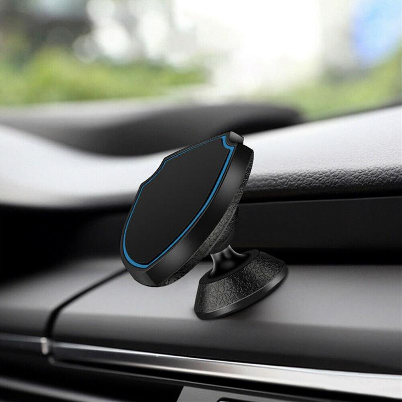 Car Phone Holder magnetic 360° Rotating Shield shape Dashboard Magnetic Phone Mount bracket Support car accessories