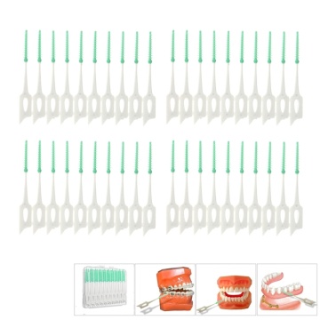 40Pcs Adults Interdental Brushes Clean Between Teeth Floss Brushes Toothpick ToothBrush Dental Oral Care Tool Dental Floss