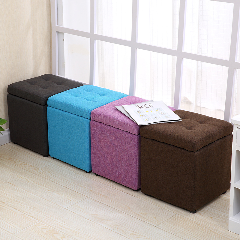 Louis Fashion Stools Ottomans Fabric Storage Shoe Replacement Living Room Creative Short Pier