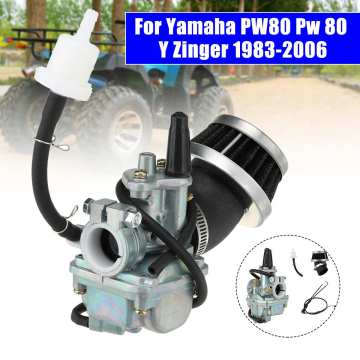 Universal Carburetor Air Filter & Throttles Cable Gas Filter For Yamaha PW80 Pw 80 Y Zinger 1983-2006