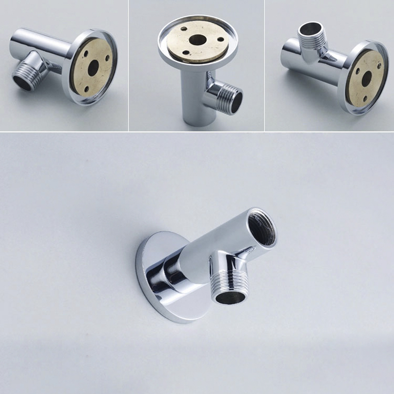 Wall Mounted Shower Arm Stainless Steel Material Chromed Bathroom Shower Accessories Shower Head Fixed Pipe Shower Holder