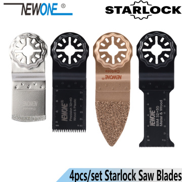 NEWONE Starlock 4pcs/set Carbide/Diamond Saw Blades fit Power Oscillating Tools Multimaster Renovator for Ceramic Work