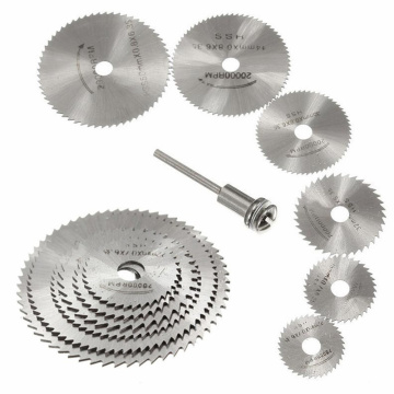 6 Pcs HSS Circular Saw Blade Rotary Tool For Dremel Metal Cutter Power Accessories Wood Cutting Discs Drill Mandrel Cutoff Tools