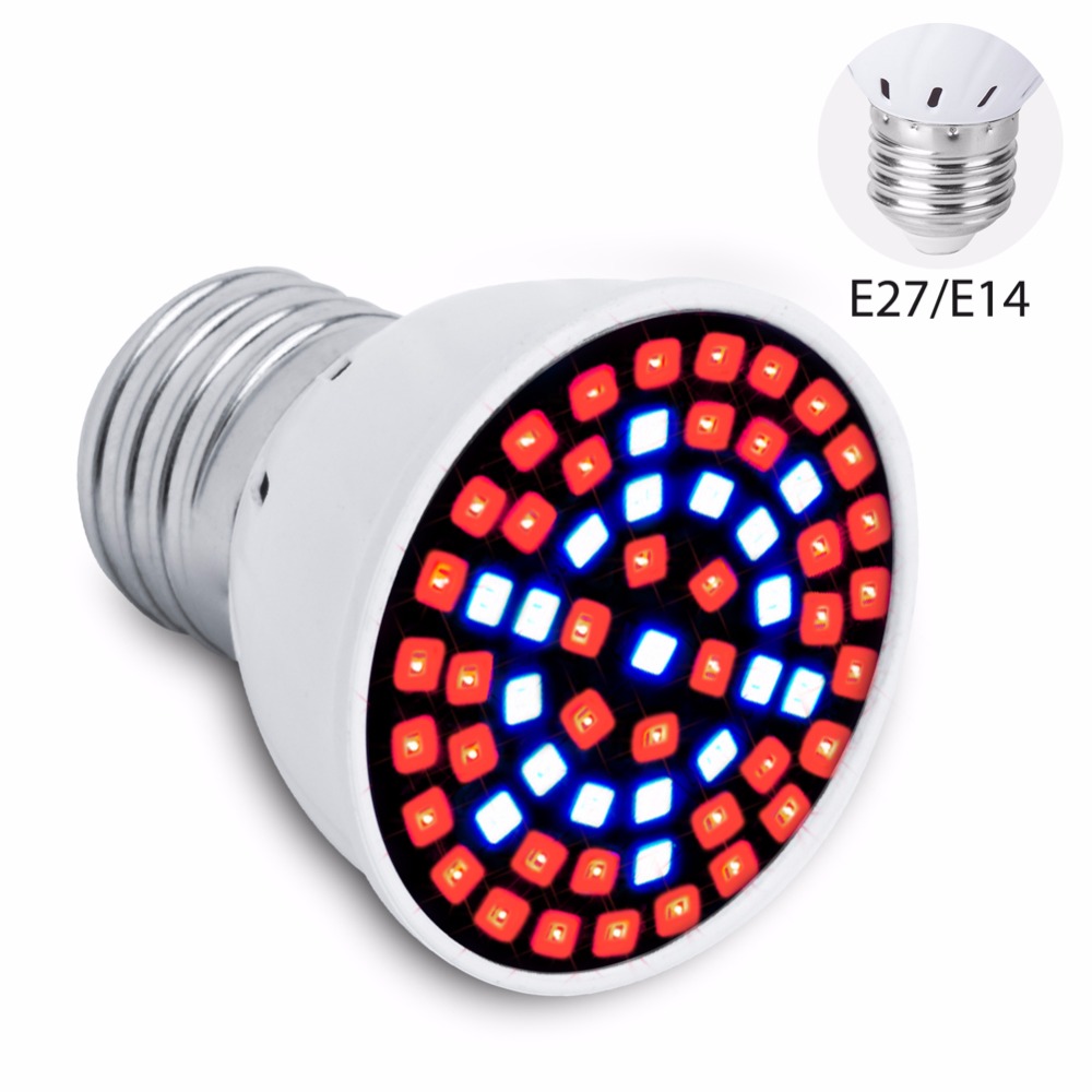 Full Spectrum LED Grow light Bulbs AC85-265V Seedling Phyto Lamp 60 126 200leds Plant Growth Lamp 220V UV IR Indoor SMD2835 110V