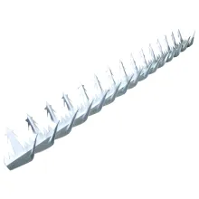 Silver Iron Wire Middle Wall Spike