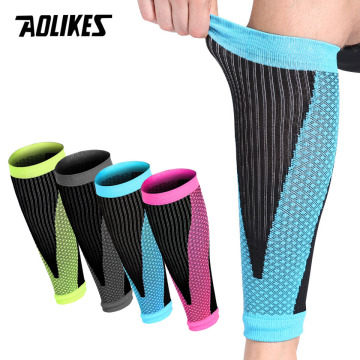 AOLIKES 1 Pair Shin Guards Soccer Football Protective Leg Calf Compression Sleeves Cycling Running Sports Safety shinguards