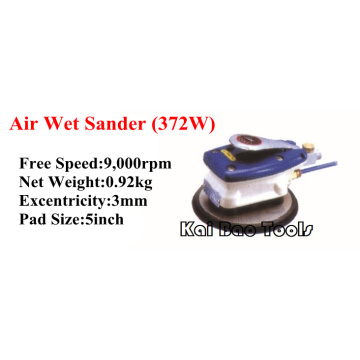 5inch Pneumatic Wet Sander Polisher Buffer Air Jitterbug Sander NON-VACUUM ORBIT 3mm Water Sanding Machine (372W)