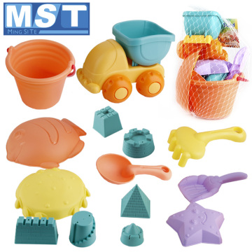 Summer Beach Toys Sand Toy Baby Beach Game Funny Plastic Bucket Bathing Sandbox Castle Set For Children Kids Play Sand Water