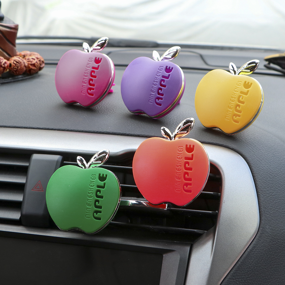 Car Styling Apple Shape Air Conditioning Vent Perfume Interior Air Freshener for BMW Mazda Volkswagen Renault Toyota KIA Volvo