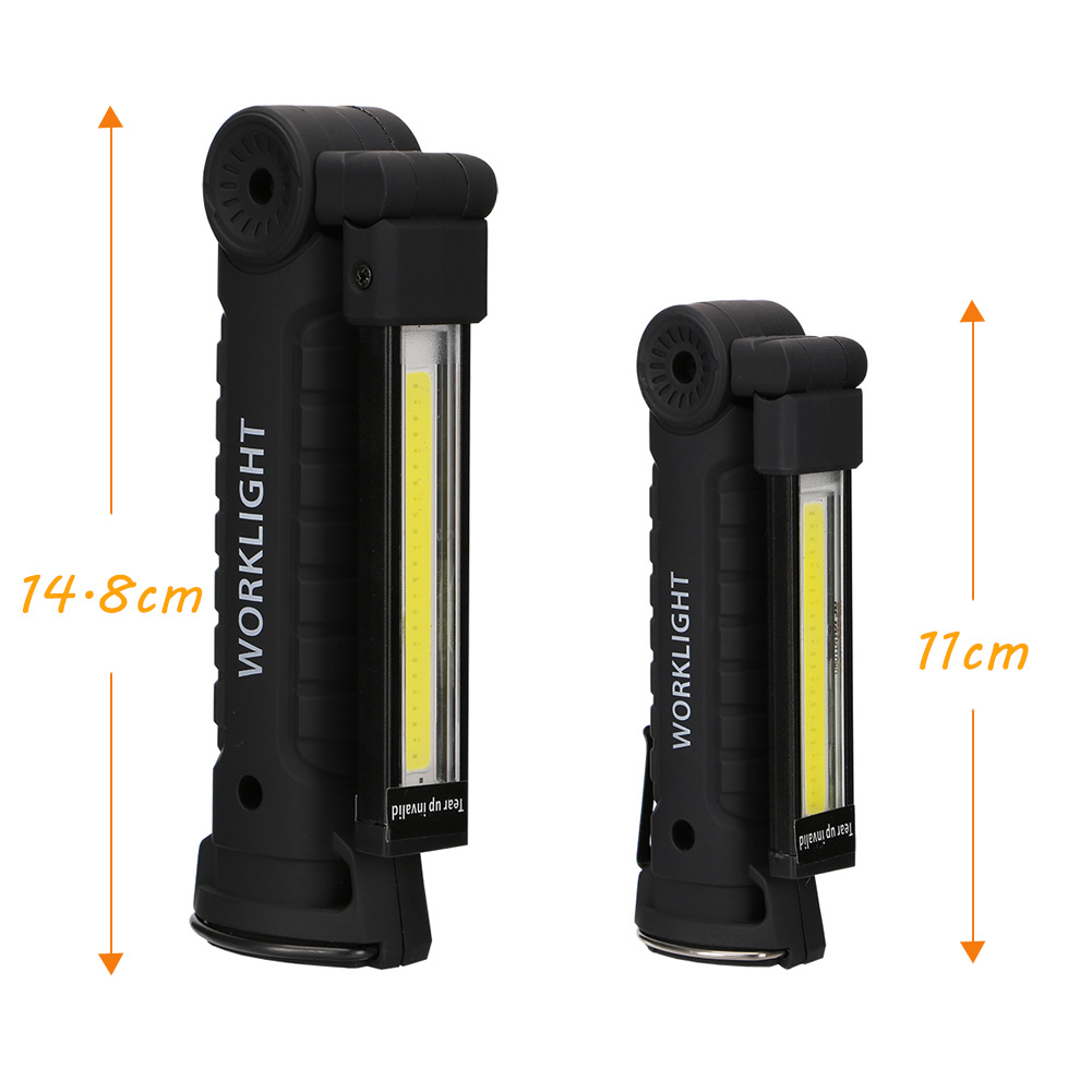 COB LED Flashlight Portable USB Rechargeable 5 Mode Working Light Magnetic Torch Lanterna Hanging Hook Lamp for Outdoor Camping