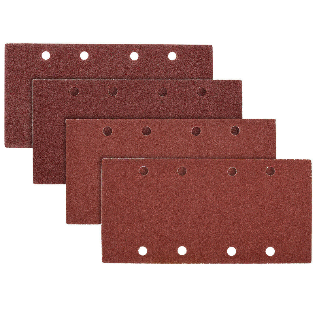 25pcs Sandpaper Square Sander Hook Loop Sand Paper Sanding Disc Sheets Abrasive Tools For Orbital Polishing 40/60/80/120 Grit