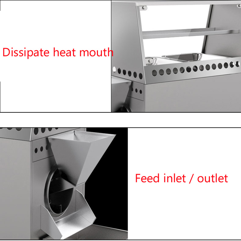 Horizontal Electric Roasting Machine High Quality Commercial Gas Nut Baking Machine Fried Pistachios Chickpeas Peanut