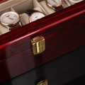 (Special Price) 6 Slots Wooden Watch Organizer Light Red MDF Wood Watch Boxes Case Jewelry Display Gift Case Holder