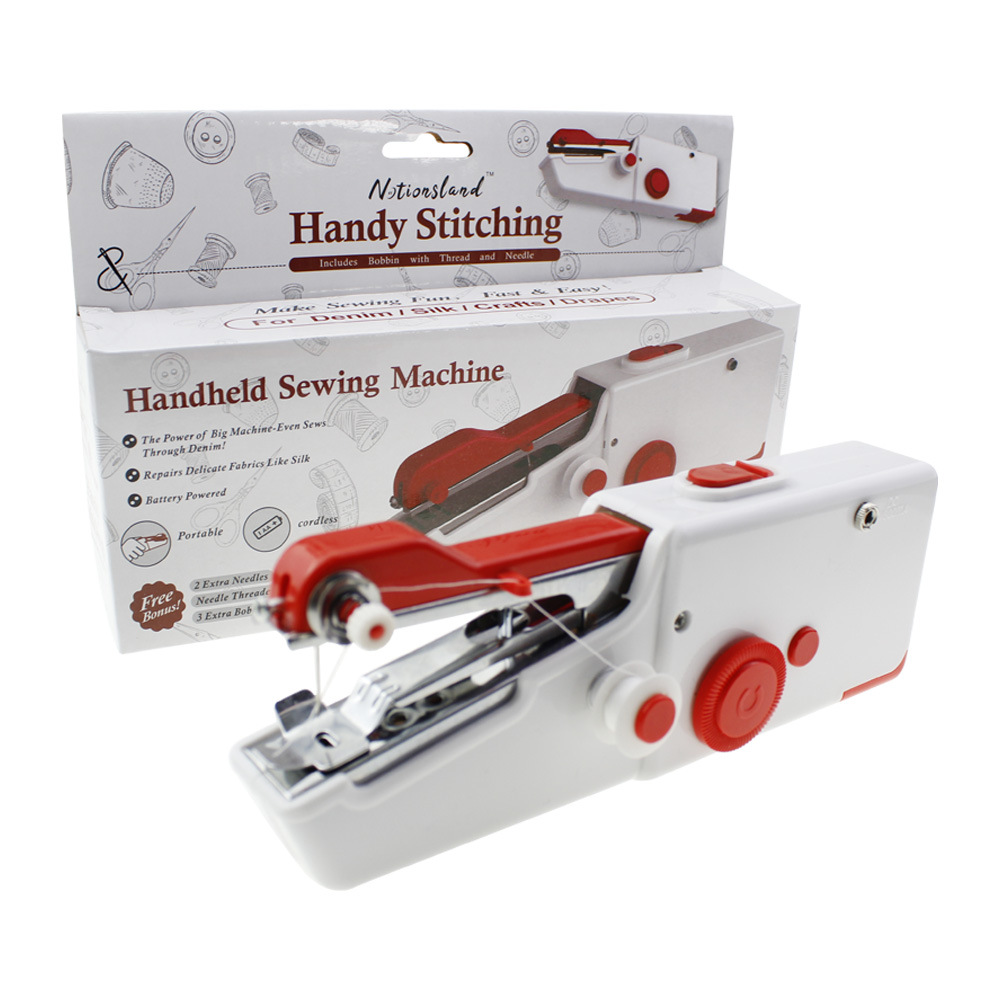 Household Portable Mini Electric Sewing Machine Quick Stitch Sew Needlework Quick Stitch Wrap-Edge Tool