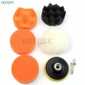 Kris 7 Pcs 3 inch Buffing Pad Auto Car Polishing Wheel Kit Buffer + M10 Drill Adapter Wheel Kit Buffer With Drill Adapter