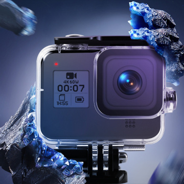 Tempered Glass Sports Camera Waterproof Case Silicone Case Sports Video Cameras Accessories Suitable For GoPro Hero 8