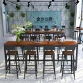 Solid Wood High Foot Bar Table And Chair Family Living Room Combination Wall Bar Partition Long Table Ktv Milk Tea Shop Table An
