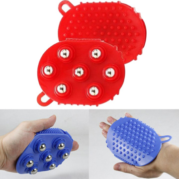 Body Massage Glove Roller 7 Balls Anti-Cellulite Muscle Pain Relief Relax Massager For Neck Shoulder Buttocks Leg Health Care