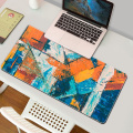 DIY Abstract Large Mouse Pad Color Non-Slip Keyboard Pad Rubber High Density Seam 90*40cm Game Pad Table Mat