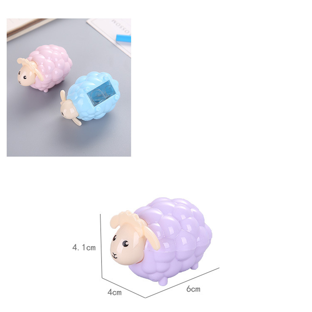 Cute little Sheep pencil sharpener double hole sharpener hand-cranked pen school office supply student stationary color random