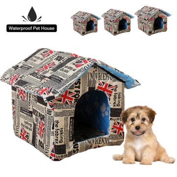 Outdoor Pet House Waterproof Thickened Cat House Nest Tent Cabin Portable Pet Nest Villa Tent Kennel Stray Cat House