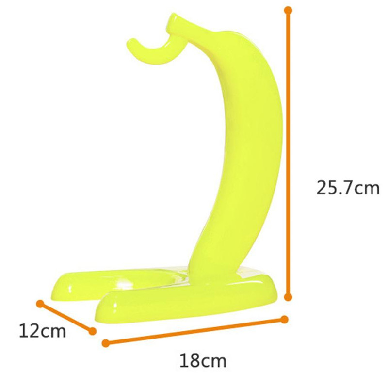 Yellow Banana Shape Displaying Banana Hanger Rack Fruit Fresh Keeping Living Room Storage Bananas Hook Holder #BL2