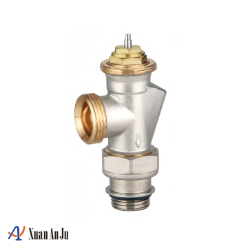 Brass External Threaded Angle Thermostatic Control Valve