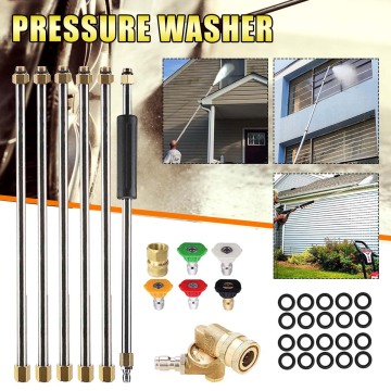 5 type Pressure Washer Metal Wand Tips Water Spray Lance Spear Quick Jet Tips Rotating Turbo Nozzle High Presure Washer 4000PSI