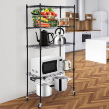 Heavy Duty Movable 5 Tier NSF Wire Shelving