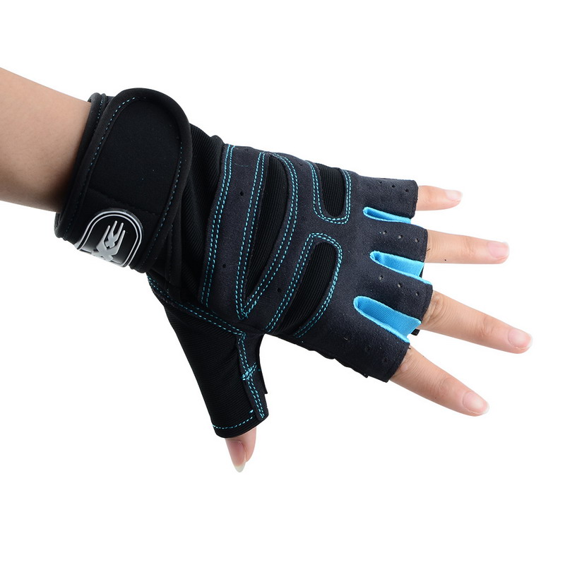 Half Finger Fitness Gloves Weight Lifting Gloves Protect Wrist Gym Training Fingerless Weightlifting Sport Men Women Gloves