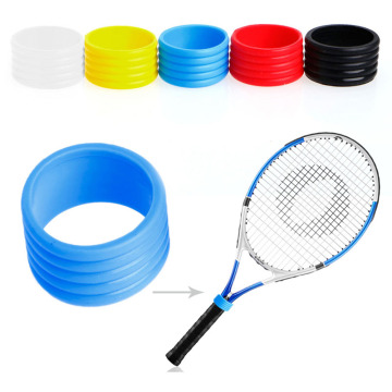 1Pc Stretchy Tennis Racket Handle's Rubber Ring Tennis Racquet Band Over Grips