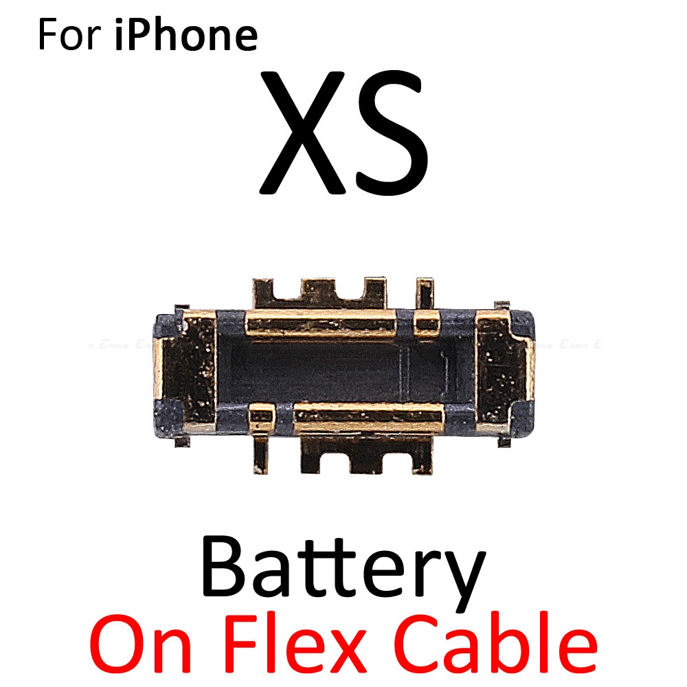 2pcs Battery FPC Connector For iPhone 7 8 Plus XR X XS Max On Mainboard Flex Cable