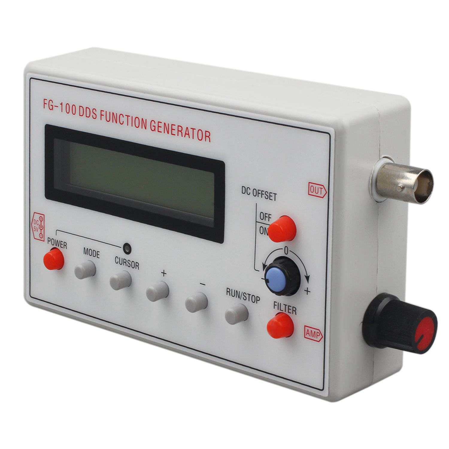 Hot sale FG-100 DDS Function Signal Generator Frequency Counter 1Hz - 500KHz