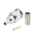 Eightwood Mini BNC 75 Ohm Plug Male Straight RF Coaxial Connector for RG179 Coaxial Cable