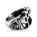 Wholesale Knuckles Boxing Glove Skull Biker Ring Stainless Steel Jewelry Classic Motor Biker Men Ring Wholesale 436B