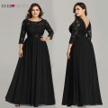 Robe De Soiree Ever Pretty 7412 Long Lace Evening Party Dresses 2020 Long Sleeve Winter Formal Dress Women Elegant Abendkleider