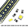 110PCS SMD LED 2835 3030 5730 Chips 0.5W 1W 3V 6V 9V 18V 30V beads light White 130LM Surface Mount PCB Light Emitting Diode Lamp