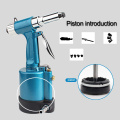 Pneumatic Blind Rivet Gun 2.4-5.0MM Heavy Duty Air Hydraulic Riveter-Professional Pop Pneumatic Riveting Gun Rivet Tool