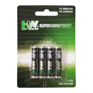 HW AA Battery R6P 1.5V PVC Jacket