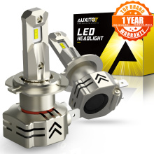 AUXITO 2Pcs H7 H8 H11 LED Car Headlight Bulb 12000Lm 52W H4 9003 Hi Lo Beam HB3 9005 HB4 9006 Auto Headlamp 12V 24V 6000K White