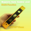 Hot 230mm 9.06inch Spirit Level Bubble Ruler Magnetic 3 Level Bubble Vertical Horizontal 45 degree Level Measuring Instruments