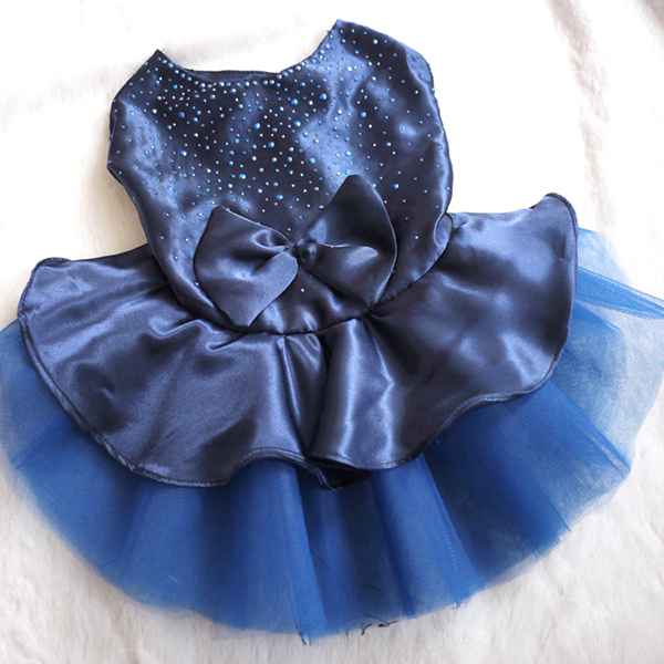 Mesh Princess Dog Dresses Summer Dog Clothes Bow Tutu Princess Dress Puppy Lace Skirt Wedding Party Pet Apparel