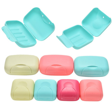 Plastic Travel Soap Box Dish Plate Case Hiking Holder Useful Soap Box Container Bath Products S/L Size